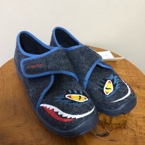 GEOX Kids Dark Blue Monster Loafers ~ 3.5